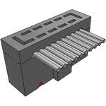 Samtec-HCSD-05-01 Connector Headers and PCB Receptacles Conn IDC Connector SKT 10 POS 2.54mm IDT RA Cable Mount Tube