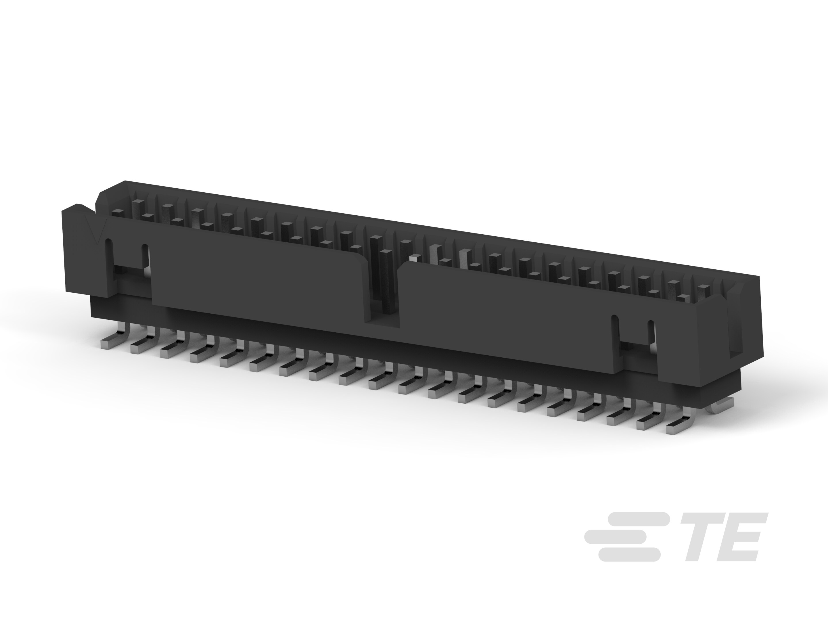 50P,2MM,SHRD HDR,DRVT,SMD,SN,TB W/CP-5-2842243-0