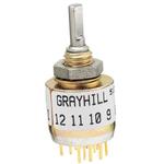 Grayhill-513360-10 Mechanical Encoders Mechanical Encoder Rotary Flat 0.113N.m Straight BCD 10PPR Through Hole PC Pin