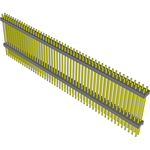 Samtec-EW-50-14-T-D-990 Connector Headers and PCB Receptacles Conn Board Stacker HDR 100 POS 2.54mm Solder ST Top Entry Thru-Hole Bulk