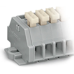 WAGO-261-154/331-000 Connector Terminal Blocks 2-Conductor terminal strip, with push-buttons on one side, with snap-in mounting feet, for plate thickness 0.6 - 1.2 mm, Fixing hole 3.5 mm Dia, also fits 210-154 aluminum rail or with 209-123 mounting carrier for DIN 35 rail, 4- pole WAGO-261-154/331-000 Connector Terminal Blocks 2-Conductor terminal strip, with push-buttons on one side, with snap-in mounting feet, for plate thickness 0.6 - 1.2 mm, Fixing hole 3.5 mm Dia, also fits 210-154 aluminum rail or with 209-123 mounting carrier for DIN 35 rail, 4- pole