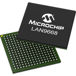 Microchip Technology-LAN9668-I/9MX Ethernet Switches Ethernet Switch 8-Port 2500Mbps 256-Pin HSBGA Tray