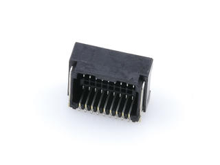 5054481891 - 1.25mm Pitch, Micro-Lock Plus PCB Header, Dual Row, Right-Angle, Surface Mount, 0.10µm Gold Plating, Positive Lock, 18 Circuits, Black