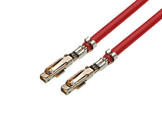 2174902224 - Pre-Crimped Lead iGrid Female-to-iGrid Female, Gold (Au) Plating, 300.00mm Length, 22 AWG, Red