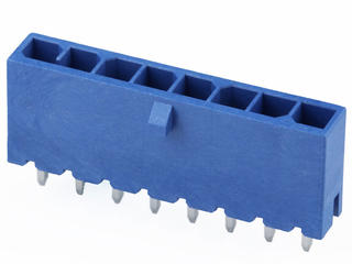 2165711035 - Micro-Fit+ Versa Color Vertical Header, Through Hole, 3.00mm Pitch, Single Row, 5 Circuits, Matte Tin (Sn) Plating, Glow-Wire Capable, Blue