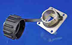 1065010026 - Industrial Simplified SFP Receptacle, Flange Mount, Metal Dust Cover