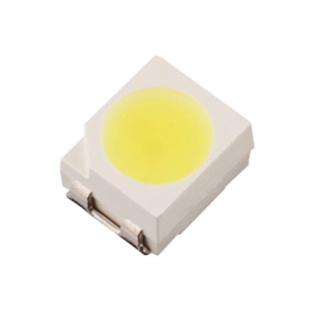 2-PLCC Diffused Yellow Round Flat-Top 2,40mm