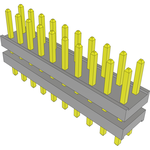 Samtec-TW-10-11-G-D-160-090 Connector Headers and PCB Receptacles Conn Board Stacker HDR 20 POS 2mm Solder ST Top Entry Thru-Hole Bulk
