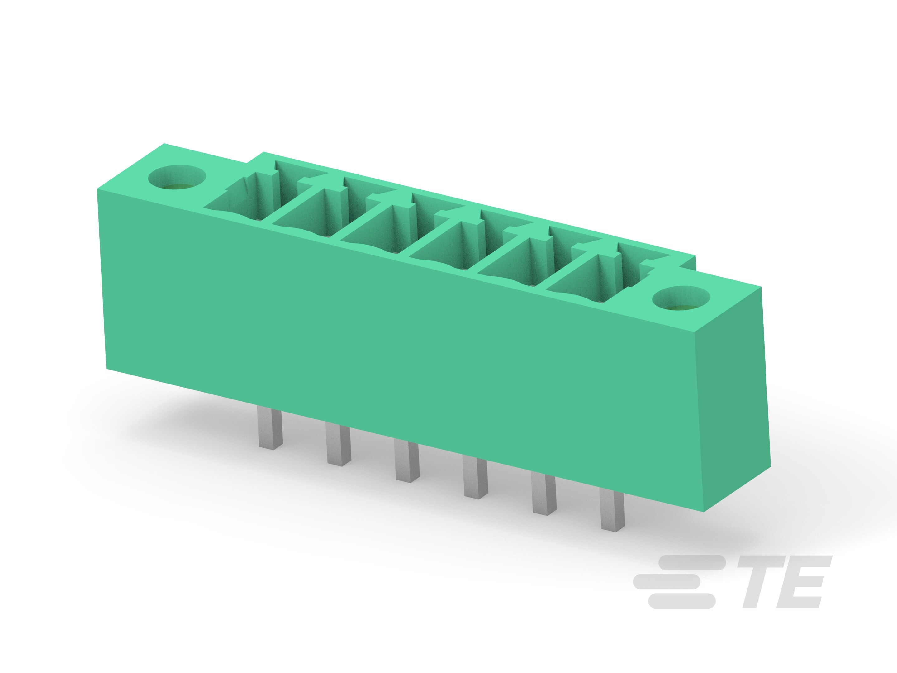 6P TB HDR VT (180) w/ Flg 3.81, GN-2842508-6 6P TB HDR VT (180) w/ Flg 3.81, GN-2842508-6