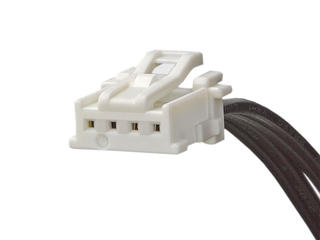 151360405 - MicroClasp-to-MicroClasp Off-the-Shelf (OTS) Cable Assembly, Single Row,  450.00mm Length, 4 Circuits, White