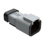 Amphenol-ATP04-2P-MM01 Connector Discrete Wire Housing Conn Housing RCP 2 POS Crimp ST Cable Mount Gray