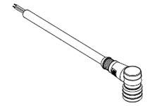 1200651721 - Micro-Change (M12) Single-Ended Cordset, 5 Poles, Female (90°) to Pigtail, 18 AWG, TPE Cable, 4.0m (13.12') Length