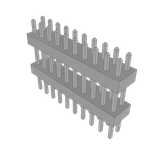 Samtec-TW-10-05-T-D-330-160 Connector Headers and PCB Receptacles Conn Board Stacker HDR 20 POS 2mm Solder ST Top Entry Thru-Hole Bulk