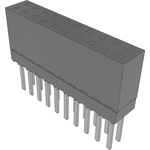 Samtec-ESW-110-38-S-D Connector Headers and PCB Receptacles Conn Elevated Socket SKT 20 POS 2.54mm Solder ST Top Entry Thru-Hole Tube