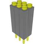 Samtec-ESD-103-TT-05 Connector Headers and PCB Receptacles Conn Socket Strip SKT 6 POS 2.54mm Solder ST Top Entry Thru-Hole Bulk
