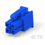 TE Connectivity-2029100-4 Connector Discrete Wire Housing 4P RCPT VAL-U-LOK V0 BLUE