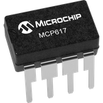 Microchip Technology-MCP617-I/P Operational Amplifiers - Op Amps Op Amp Dual Micropower Amplifier R-R O/P 5.5V 8-Pin PDIP Tube