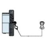 Glenair-MS27511B10R Connector Accessories Connector Accessories Receptacle Protective Cover Straight Aluminum Olive Drab Cadmium