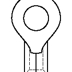 Molex-19069-0230 Connector Terminals Ring Tongue Terminal 10-12AWG Copper 18.8mm Electro Tin Krimptite™ Bag