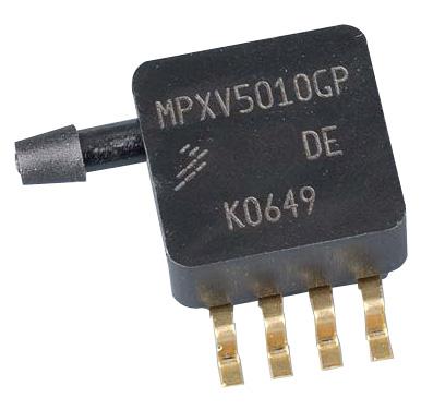 Pressure Sensor, Gauge, 0 kPa, 10 kPa, 4.75 V, 5.25 V, SOP