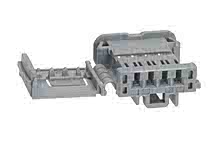 988171048 - NSCC Single Part, Unsealed, 1.50mm, Female Housing, 3.33mm Pitch NSCC, Wire-to-Wire, 4 Circuits, Gray