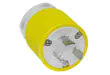 1301450010 - Safeway Plug, 2 Pole/3 Wire, NEMA L5-20, 125V, Yellow