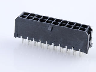 449147003 - Micro-Fit CPI Header, Dual Row, Vertical, Compliant Pin Interface, 20 Circuits, LCP, Glass-Filled, UL 94V-0, 0.76µm Gold (Au) Selective Contact Plating, Tin (Sn) Plated Tails, Glow-Wire Capable