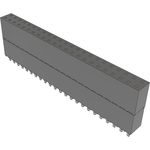 Samtec-ESW-123-33-L-D Connector Headers and PCB Receptacles Conn Elevated Socket SKT 46 POS 2.54mm Solder ST Top Entry Thru-Hole Tube