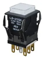 NKK SWITCHES LB25SKG01-6F-JB