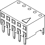 Molex-90152-2208 Connector Headers and PCB Receptacles Conn Socket Strip RCP 8 POS 2.54mm Solder RA Side Entry Thru-Hole C-Grid III Tube