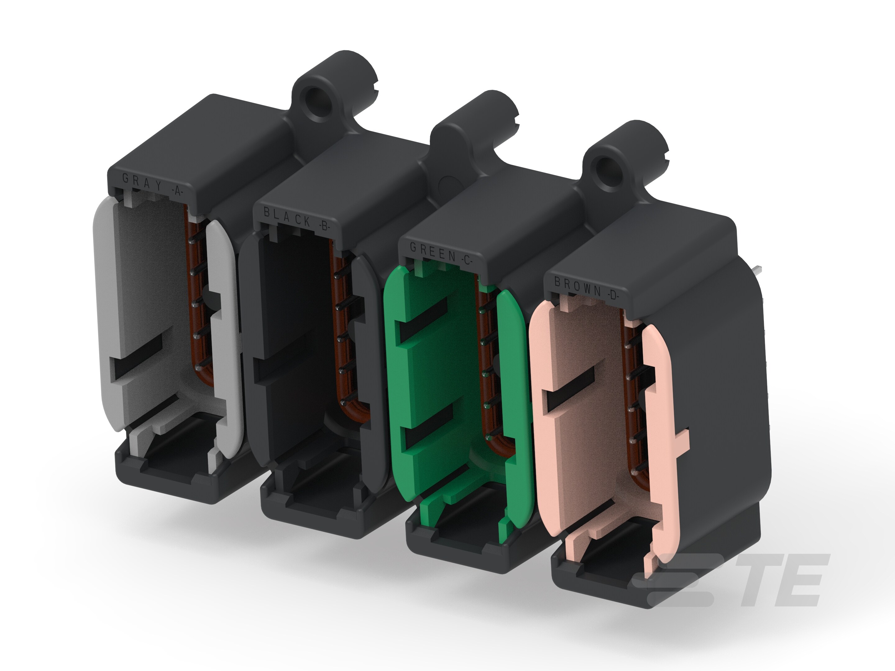 HDR, 48P, BLK, ST, NI/CU, ABCD-DTMF15-48P-B026 HDR, 48P, BLK, ST, NI/CU, ABCD-DTMF15-48P-B026