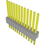 Samtec-HTMS-112-53-G-S Connector Headers and PCB Receptacles Conn Unshrouded Header HDR 12 POS 1.27mm Solder ST Top Entry Thru-Hole Tube
