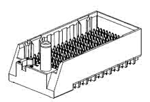 1703357905 - Impact 85 Ohm Plus 4 Pair Vertical Header, Left Guide, Right End Wall, 18 Columns, 216 Circuits, Pin Length 5.50mm, Plated Through Hole Dimension 0.46mm, Lead-Free