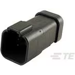 TE Connectivity-DT04-6P-EP13 Connector Discrete Wire Housing Conn Housing RCP 6 POS 9.12mm Crimp ST Cable Mount Black Package