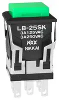 NKK SWITCHES LB25SKW01-F