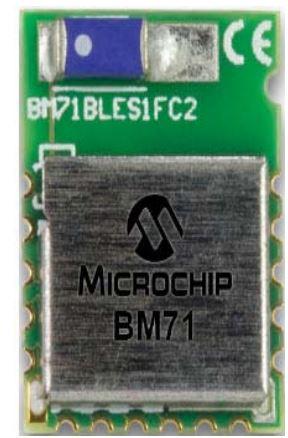 Microchip Technology-BM71BLES1FC2-0B04AA Bluetooth Bluetooth v4.2 (BLE) SMART SOC IoT 3V 16-Pin SMD Module Tray
