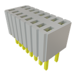 Samtec-SLM-108-01-S-D Connector Headers and PCB Receptacles Conn Socket Strip SKT 16 POS 1.27mm Solder ST Thru-Hole Tube