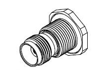 732162160 - TNC Jack, Straight, Bulkhead, Isolated Ground, Crimp, RG-178 Cable, Brass Body, Nickel (Ni) Plated, 50 Ohms