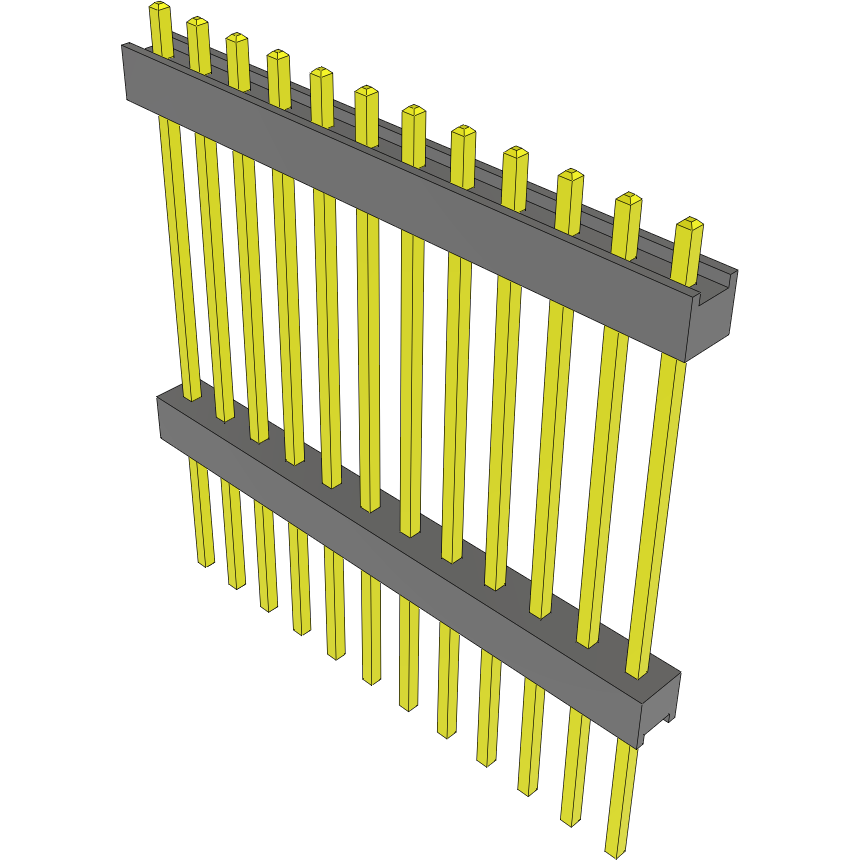 Samtec-EW-12-13-G-S-825 Connector Headers and PCB Receptacles Conn Board Stacker HDR 12 POS 2.54mm Solder ST Top Entry Thru-Hole Bulk
