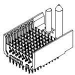 Molex-0740621004 Connector Backplane Conn VHDM HDR 80 POS 1mm Press Fit ST Thru-Hole VHDM® Tube