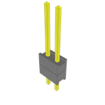 Samtec-ZW-02-09-G-S-200-130 Connector Headers and PCB Receptacles Conn Board Stacker HDR 2 POS 2.54mm Solder ST Top Entry Thru-Hole Bulk