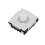 Panasonic-EVQ-P0P02B Switch Tactile Switch Tactile N.O. SPST Round Button J-Lead 0.02A 15VDC 0.6N SMD T/R