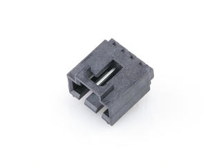 1719740004 - 2.54mm Pitch SL Header, Single Row, Right-Angle, LCP, Shrouded, Through Hole, Matte Tin (Sn) Plating, 4 Circuits