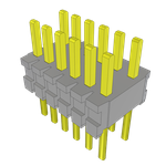 Samtec-TMS-106-02-S-D Connector Headers and PCB Receptacles Conn Unshrouded Header HDR 12 POS 1.27mm Solder ST Top Entry Thru-Hole Bulk