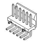 Molex-0026655080 Connector Headers and PCB Receptacles Conn Wire to Board HDR 8 POS 3.96mm Solder RA Side Entry Thru-Hole KK Bag