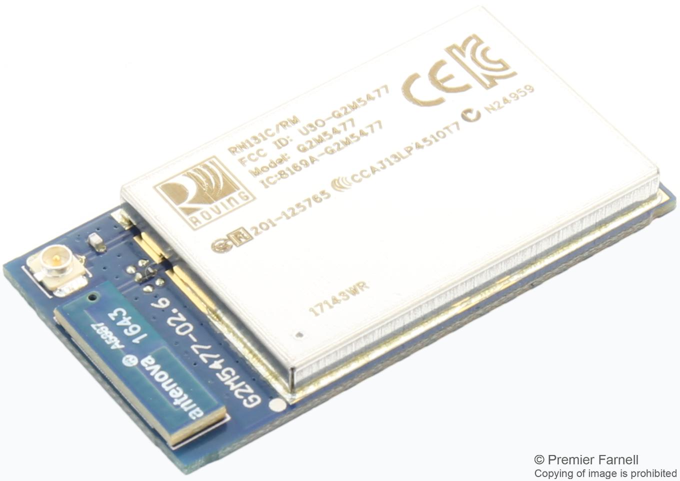 MODULE 44/ULP WIFI 802.11 B/G SURFACE MOUNT MODULE W/ON-BOARD ANTENNA AND U.FL CONNECTOR