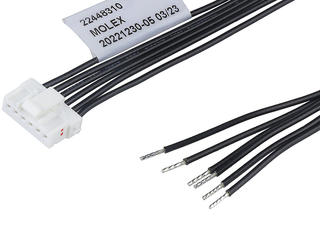 2244831063 - MicroTPA-to-Pigtail Off-the-Shelf (OTS) Cable Assembly, 2.00mm Pitch, Single Row, 300.00mm Length, 6 Circuits, Natural