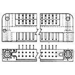TE Connectivity-531720-9 Connector Headers and PCB Receptacles Conn Board to Board HDR 90 POS 1.9mm Solder RA Thru-Hole Package