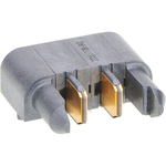 Molex-1710888402 Connector Headers and PCB Receptacles EXTreme Ten60Power Right-Angle Plug with Guides, 2 Split Power Circuit, Press Fit Tail