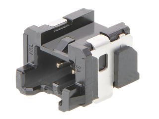 5055780361 - 2.00mm Pitch, Micro-Lock Plus PCB Header, Single Row, Right-Angle, Surface Mount, 0.10µm Gold Plating, Positive Lock, 3 Circuits, Low-Halogen, Black